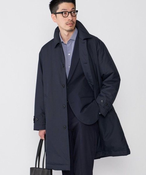 SHIPS:〈撥水〉Thinsulate 中綿 ステンカラーコート 中綿 Thinsulate