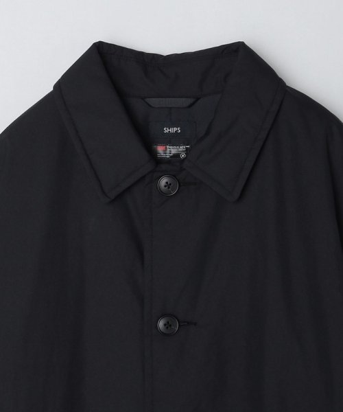 SHIPS:〈撥水〉Thinsulate 中綿 ステンカラーコート 中綿 Thinsulate