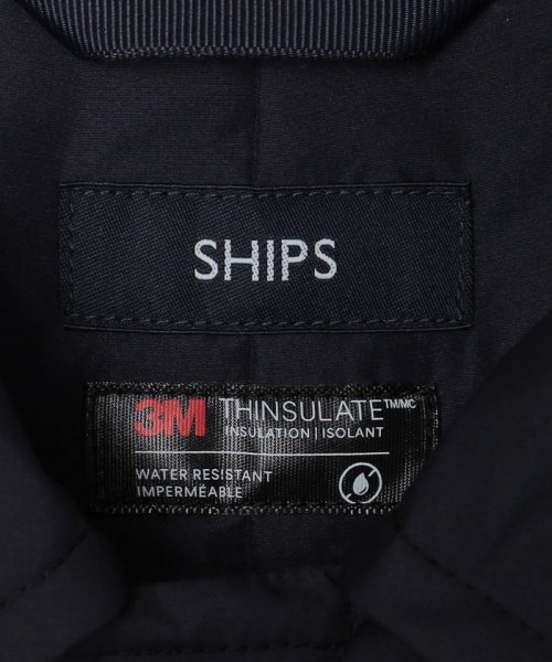 SHIPS:〈撥水〉Thinsulate 中綿 ステンカラーコート 中綿 Thinsulate