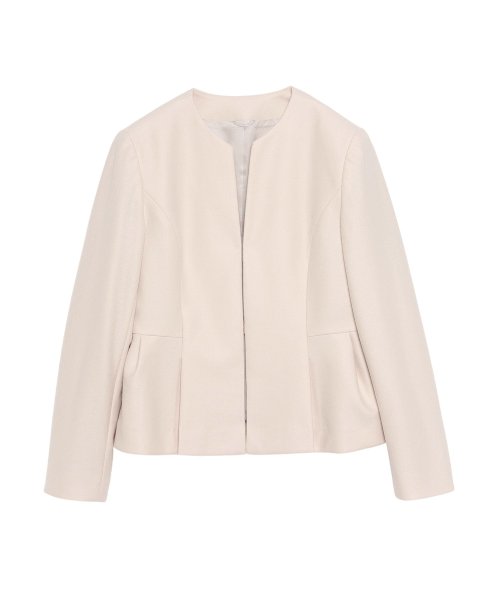 【セットアップ対応商品】ウールツイルジャージペプラムジャケット 着用サイズ なし あり 168cm 164cm