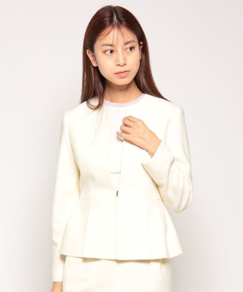 【セットアップ対応商品】ウールツイルジャージペプラムジャケット 着用サイズ なし あり 168cm 164cm