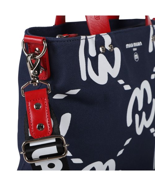 ミラ・ミラン mila milan バッグ トートバッグ ショルダーバッグ ミニ メンズ レディース ファスナー付き モノグラム ミミ ブラック ホワイト ネイ ミラ ミラン milan ミミ