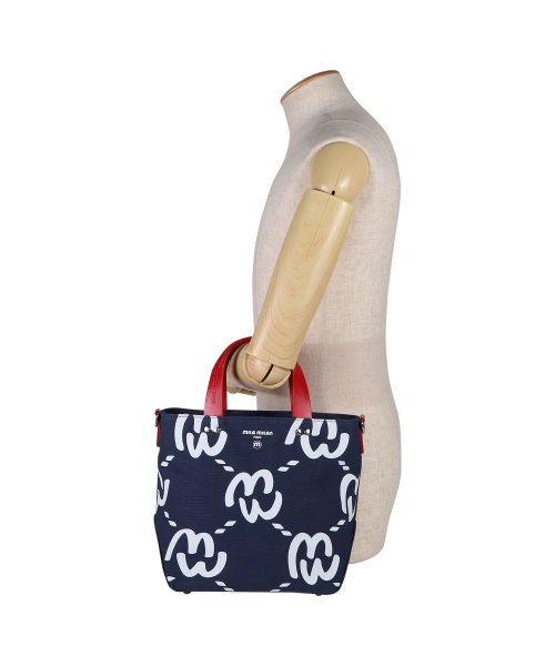 ミラ・ミラン mila milan バッグ トートバッグ ショルダーバッグ ミニ メンズ レディース ファスナー付き モノグラム ミミ ブラック ホワイト ネイ ミラ ミラン milan ミミ