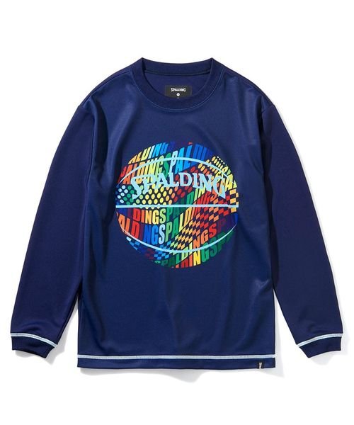 SPALDING(スポルディング)/ジュニアロングスリーブTシャツ オプティカルレインボー/img01