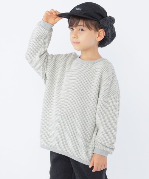 SHIPS KIDS(シップスキッズ)/SHIPS KIDS:100～130cm / ポコポコ ワッフル 長袖 カットソー/img01