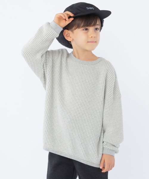 SHIPS KIDS(シップスキッズ)/SHIPS KIDS:100～130cm / ポコポコ ワッフル 長袖 カットソー/img02