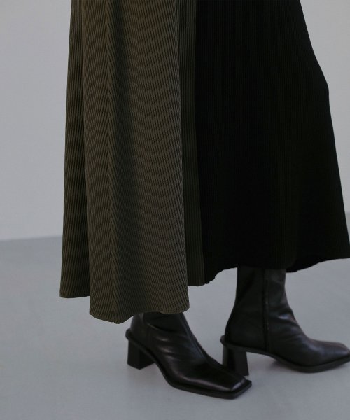 MIELI INVARIANT(ミエリ インヴァリアント)/Bicolor Lean Knit Dress/img08