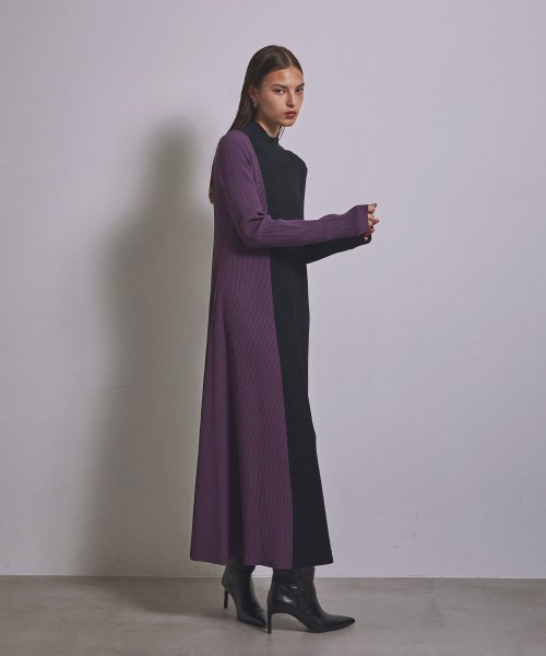 MIELI INVARIANT(ミエリ インヴァリアント)/Bicolor Lean Knit Dress/img11