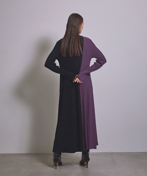 MIELI INVARIANT(ミエリ インヴァリアント)/Bicolor Lean Knit Dress/img14