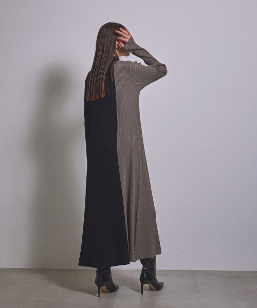 MIELI INVARIANT(ミエリ インヴァリアント)/Bicolor Lean Knit Dress/img21