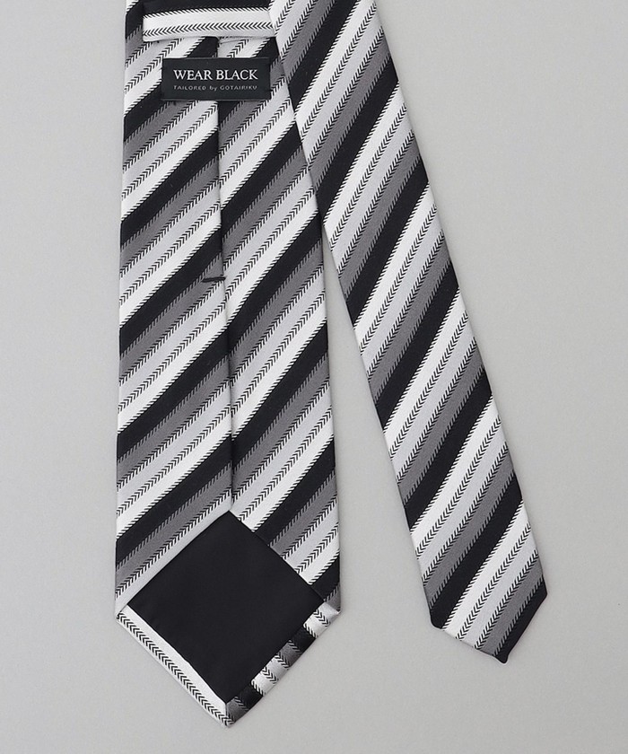 WEAR BLACK】フォーマル用_ストライプ ネクタイ(505673930)｜HANKYU