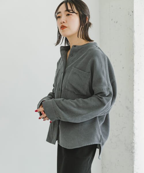 ITEMS URBANRESEARCH(アイテムズ アーバンリサーチ（レディース）)/コーデュロイポケットシャツ/img19