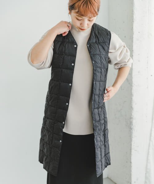 ITEMS URBANRESEARCH(アイテムズ アーバンリサーチ（レディース）)/TAION　V NECK LONG DOWN VEST/img01