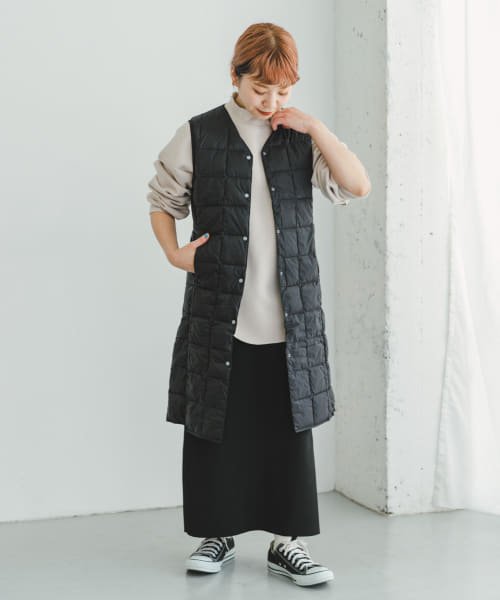 ITEMS URBANRESEARCH(アイテムズ アーバンリサーチ（レディース）)/TAION　V NECK LONG DOWN VEST/img03