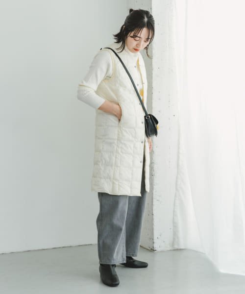 ITEMS URBANRESEARCH(アイテムズ アーバンリサーチ（レディース）)/TAION　V NECK LONG DOWN VEST/img10