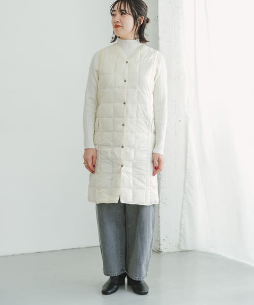 ITEMS URBANRESEARCH(アイテムズ アーバンリサーチ（レディース）)/TAION　V NECK LONG DOWN VEST/img12