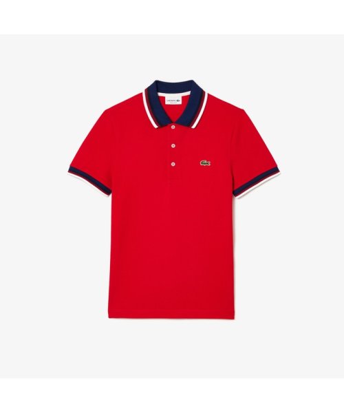 LACOSTE Mens(ラコステ　メンズ)/配色ボーダーリブニット鹿の子地ポロシャツ/img04