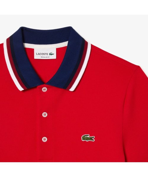 LACOSTE Mens(ラコステ　メンズ)/配色ボーダーリブニット鹿の子地ポロシャツ/img05