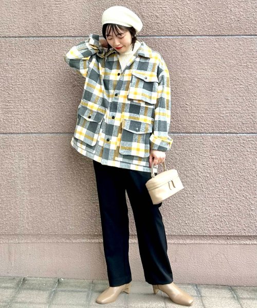 ITEMS URBANRESEARCH(アイテムズ アーバンリサーチ（レディース）)/『洗濯可』モチモチハイネックリブニット/img01