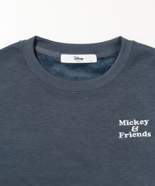 DISNEY(DISNEY)/【DISNEY/ディズニー】Mickkey＆Friends 裏シャギークルートレーナー/img02