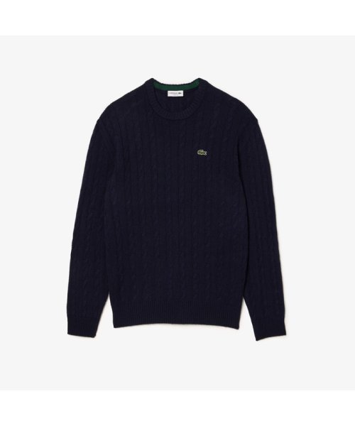 LACOSTE Mens(ラコステ　メンズ)/レスポンシブルウールケーブルニットセーター/img03