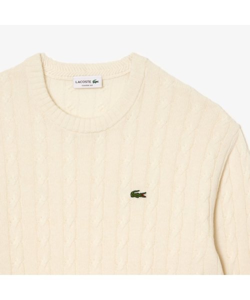 LACOSTE Mens(ラコステ　メンズ)/レスポンシブルウールケーブルニットセーター/img09