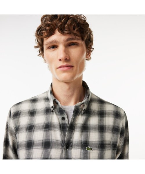 LACOSTE Mens(ラコステ　メンズ)/ウールブレンドフランネルチェックシャツ/img01