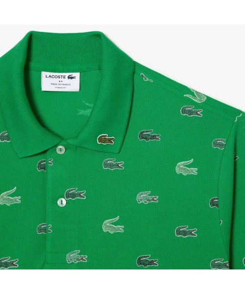 LACOSTE Mens(ラコステ　メンズ)/オールオーバーワニロゴプリントポロシャツ/img04