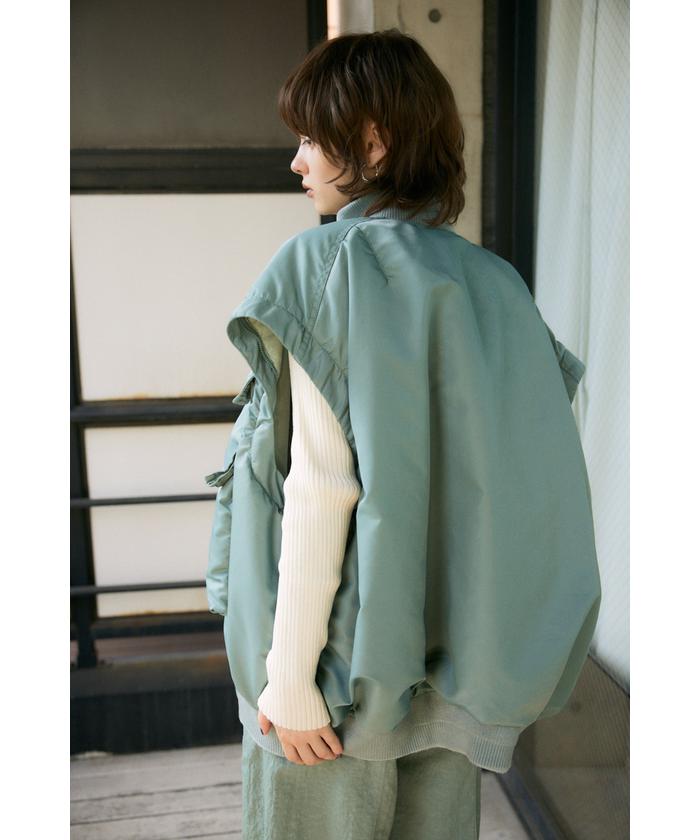 SLY スライ DAMAGE 2WAY OVER MA-1 SLY DAMAGE 2WAY OVER MA-1 D/RED3 -靴