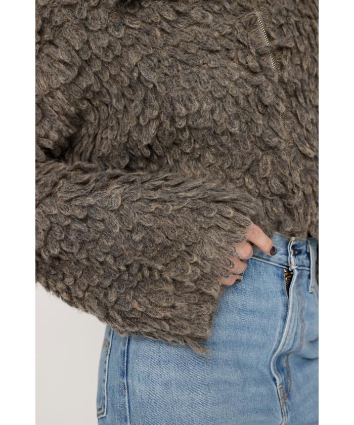 LOOP YARN ZIP カーディガン(505675003) | スライ(SLY) - MAGASEEK