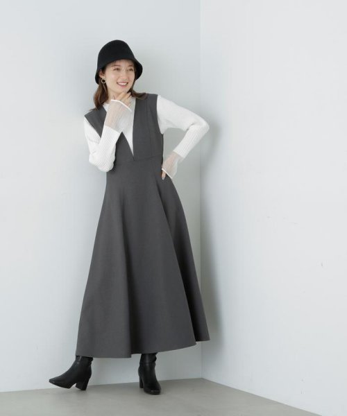 N Natural Beauty Basic(エヌナチュラルビューティベーシック)/パネル切替フレアジャンパースカート《S Size Line》 24SS/img23