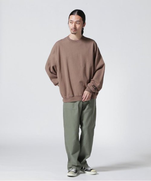 REMI RELIEF(レミレリーフ) 別注LW加工裏毛BIGサイズクルースウェット REMI C81 W72 H88