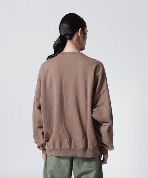 REMI RELIEF(レミレリーフ) 別注LW加工裏毛BIGサイズクルースウェット REMI C81 W72 H88