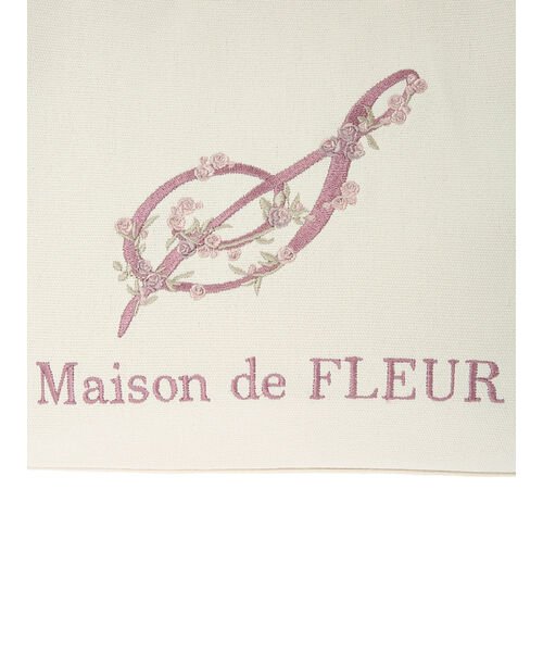 Maison de FLEUR(メゾンドフルール)/フラワーイニシャル刺繍トートバッグ/img07