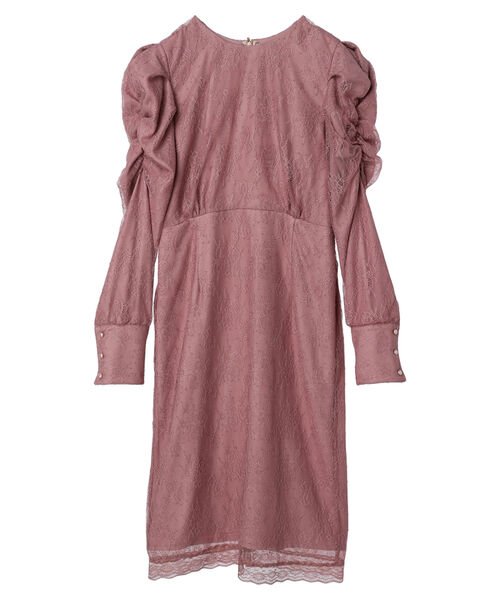 Maison de FLEUR Petite Robe(メゾンドフルール　プチローブ)/リボン襟付きレースワンピース/img29