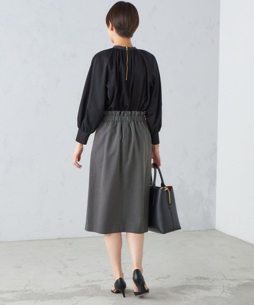 〈手洗い可能〉ガンクラブチェック 無地 ウーリッシュ スカート ◇ 無地 ウーリッシュ ガンクラブチェック 品番