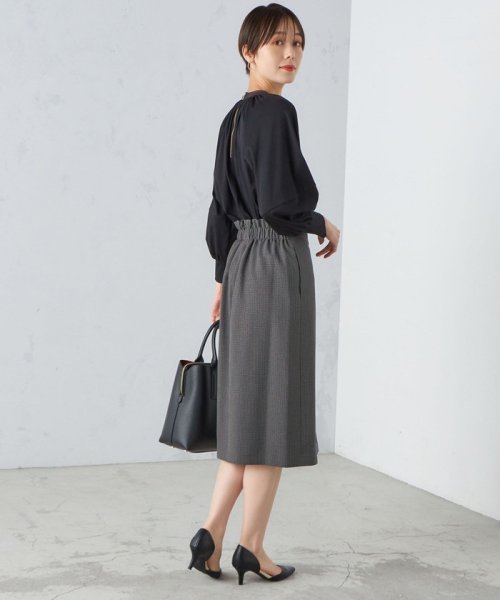 〈手洗い可能〉ガンクラブチェック 無地 ウーリッシュ スカート ◇ 無地 ウーリッシュ ガンクラブチェック 品番