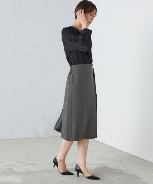 〈手洗い可能〉ガンクラブチェック 無地 ウーリッシュ スカート ◇ 無地 ウーリッシュ ガンクラブチェック 品番