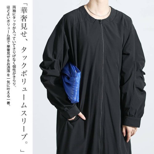 GOLD JAPAN(ゴールドジャパン)/大きいサイズ レディース ビッグサイズ 袖タックロングMA－1ワンピース/img04