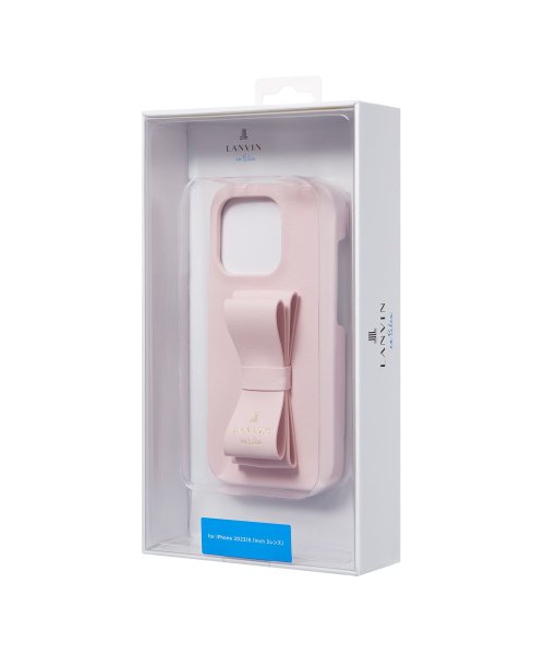 LANVIN en Bleu(Smartphone case)(ランバンオンブルー（スマホケース）)/Slim Wrap Case Stand & Ring Ribbon for iPhone 15 Pro [ Sakura Pink ]/img05
