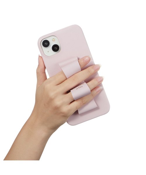 LANVIN en Bleu(Smartphone case)(ランバンオンブルー（スマホケース）)/Slim Wrap Case Stand & Ring Ribbon for iPhone 15 Plus [ Sakura Pink ]/img04