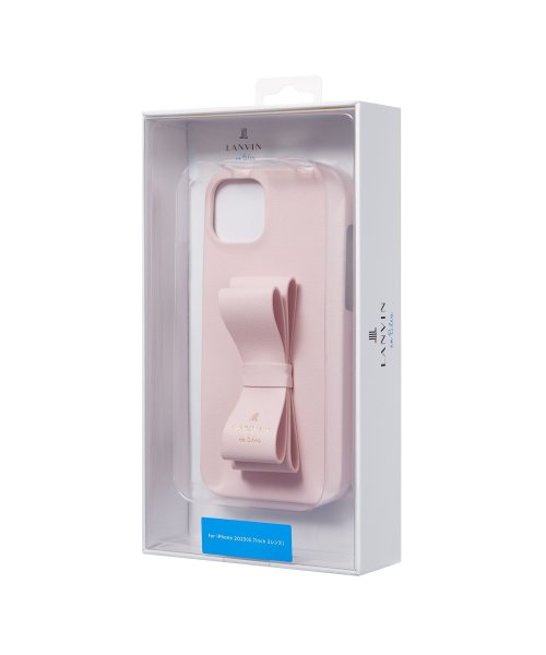 LANVIN en Bleu(Smartphone case)(ランバンオンブルー（スマホケース）)/Slim Wrap Case Stand & Ring Ribbon for iPhone 15 Plus [ Sakura Pink ]/img05