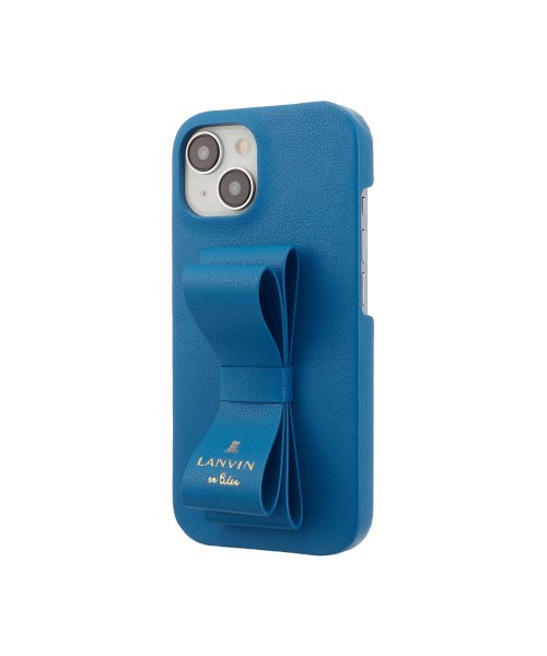 LANVIN en Bleu(Smartphone case)(ランバンオンブルー（スマホケース）)/Slim Wrap Case Stand & Ring Ribbon for iPhone 15 [ Navy ]/img01