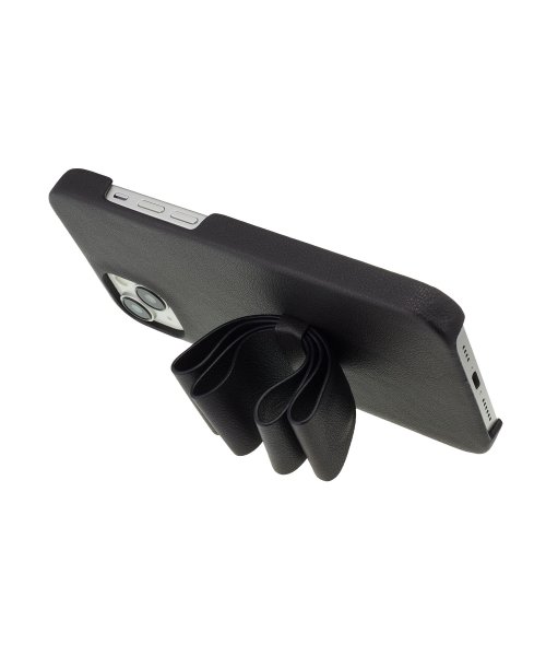 LANVIN en Bleu(Smartphone case)(ランバンオンブルー（スマホケース）)/Slim Wrap Case Stand & Ring Ribbon for iPhone 15 Plus [ Black ]/img03
