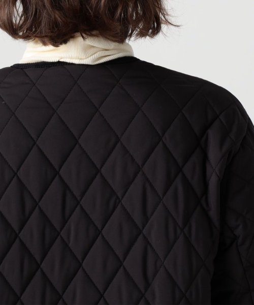 キルティング クルーネックジャケット 