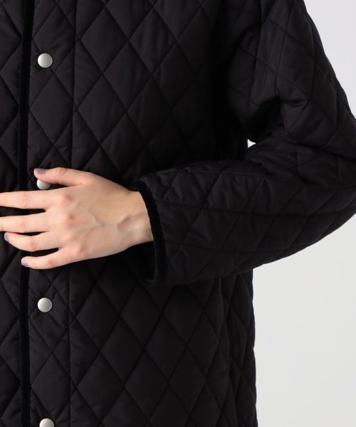 キルティング クルーネックジャケット 