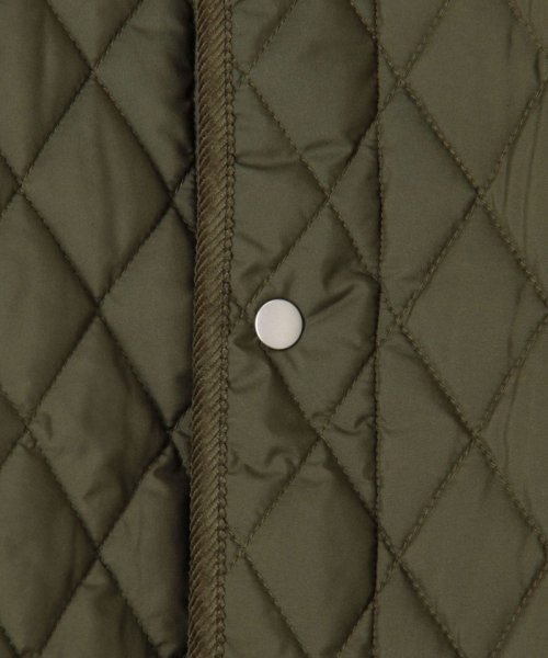 キルティング クルーネックジャケット 