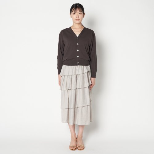 HELIOPOLE(エリオポール)/LINEN MIX ASYMMETRY TIERED SK/img08