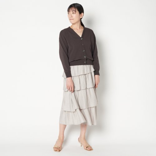 HELIOPOLE(エリオポール)/LINEN MIX ASYMMETRY TIERED SK/img13