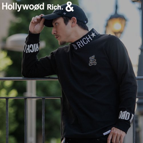 SB Select(エスビーセレクト)/Hollywood rich.& スムースジャガードリブハイネック 長袖Tシャツ/img01